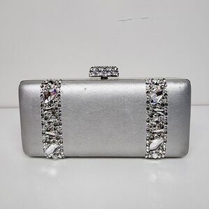 Jimmy Crystal New York evening bag, silver